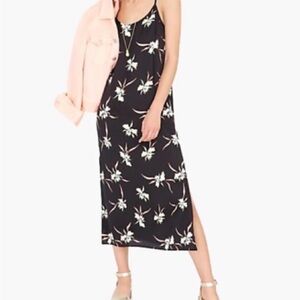 JCREW Floral Black Dress